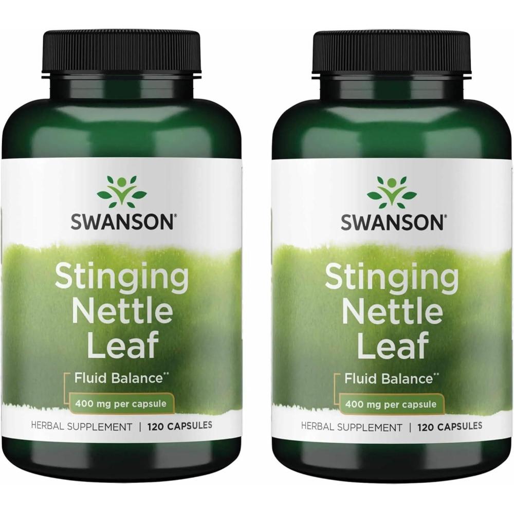 imageSwanson Stinging Nettle Leaf Urtica Dioica Herbal Supplement Promoting Urinary Tract amp Respiratory Health Support May Support Healthy Fluid Balance 120 Capsules120 Count Pack of 2