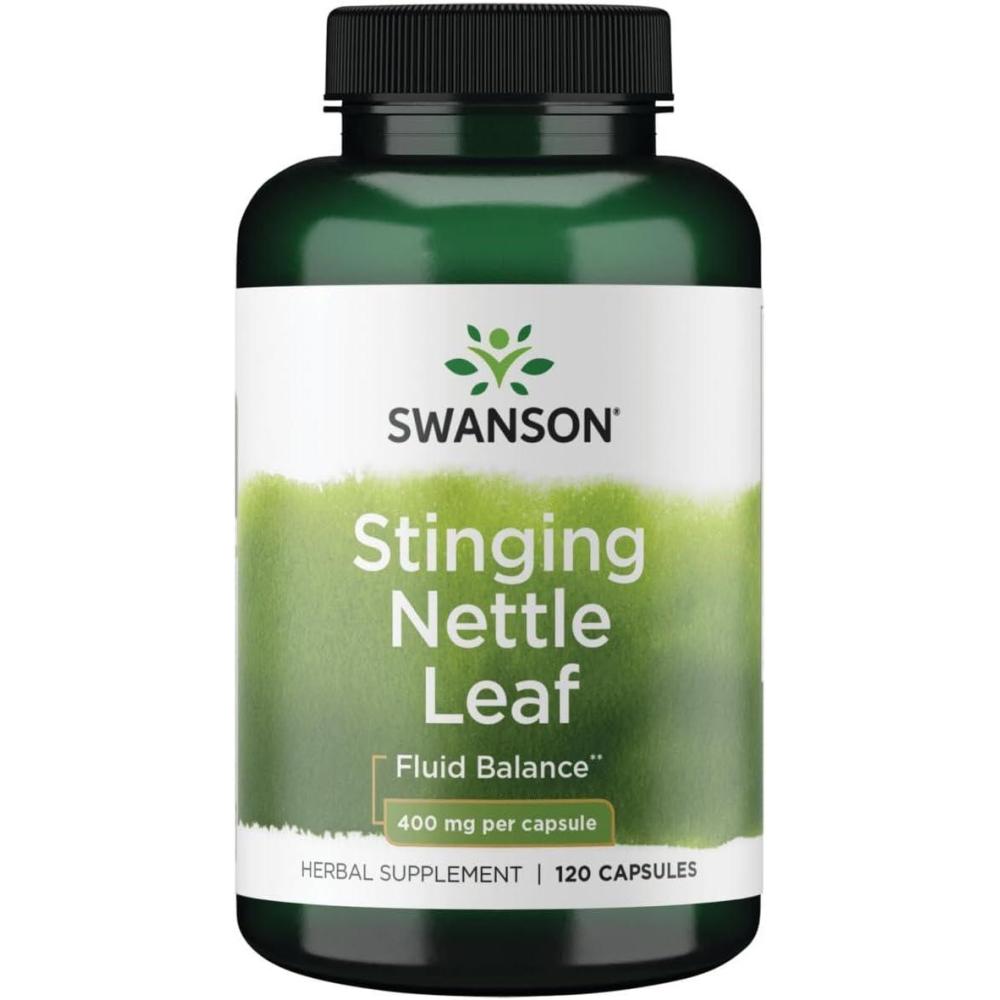 imageSwanson Stinging Nettle Leaf Urtica Dioica  Herbal Supplement Promoting Urinary Tract amp Respiratory Health Support  May Support Healthy Fluid Balance  120 Capsules120 Count Pack of 1
