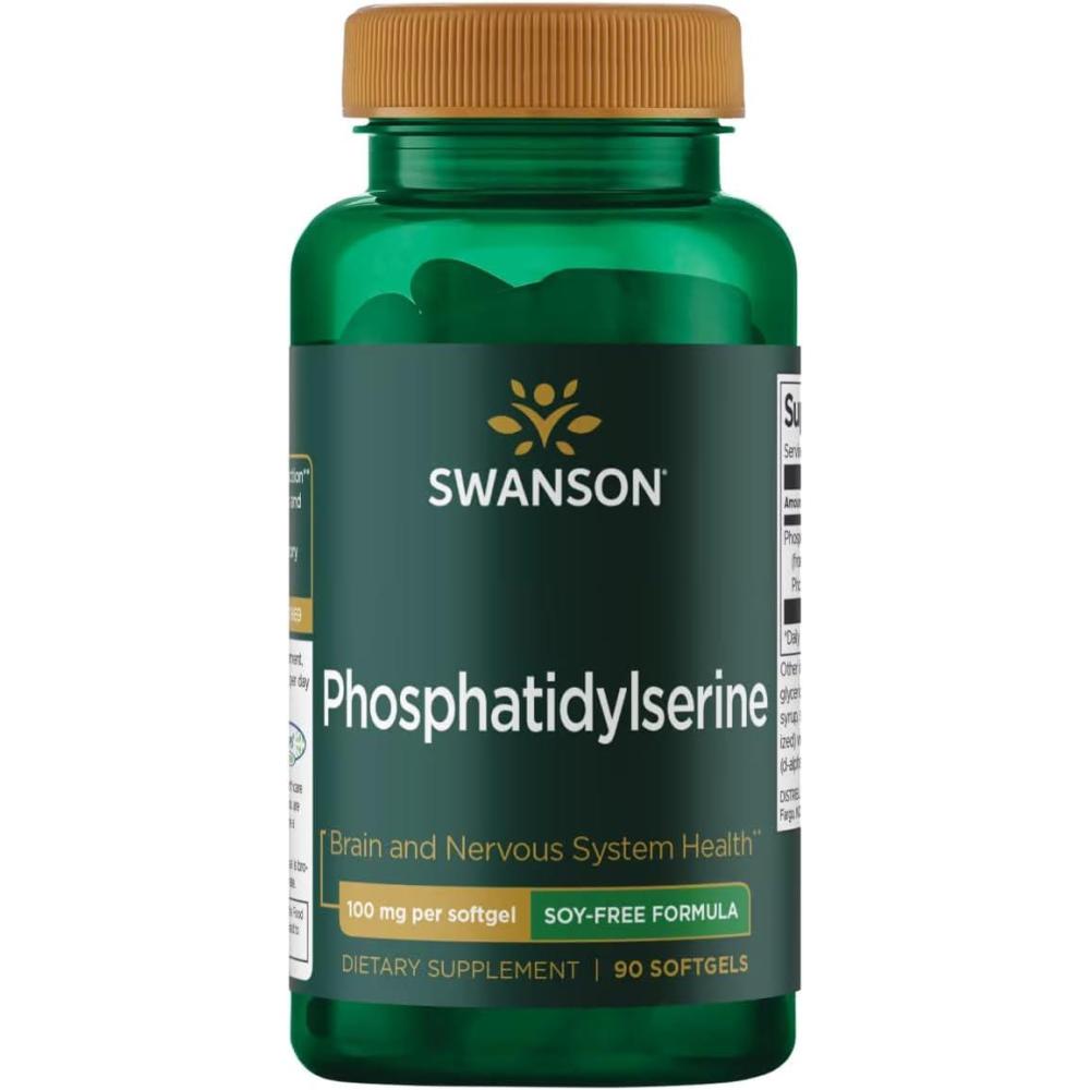 imageSwanson Sunflower Phosphatidylserine SoyFree 100 Milligrams 90 Sgels