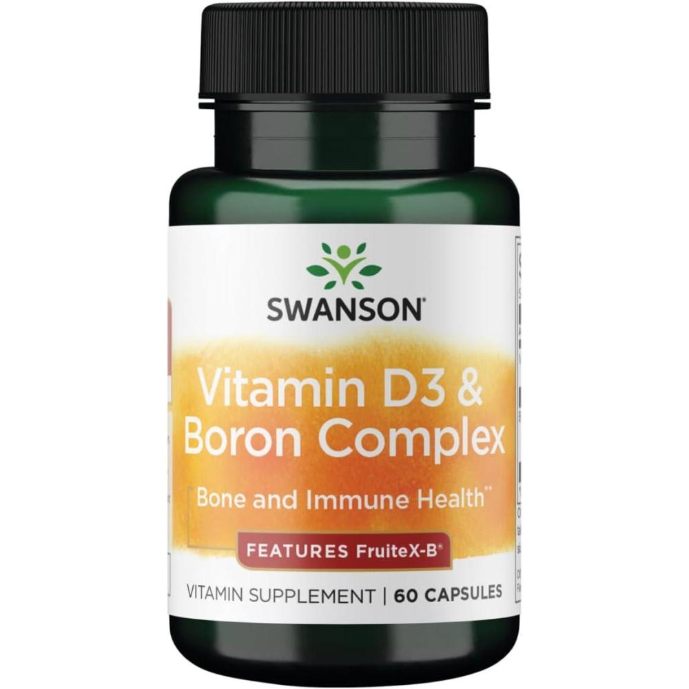 imageSwanson Vitamin D amp Boron 60 Capsules