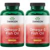 imageSwanson Omega 3 Fish Oil Supplement Heart Brain and Joint Support GMOFree EFAs 180 mg EPA Plus 120 mg DHA 150 Softgel Capsules Lemon Flavor 2 Pack