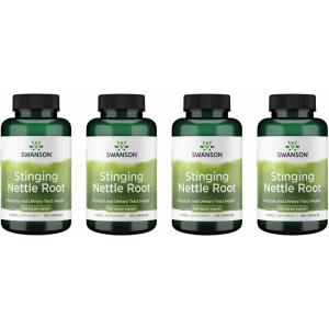 Stinging Nettle Root 500 mg 100 Caps(100 Count (Pack of 4))