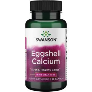 Swanson Eggshell Calcium with Vitamin D-3 60 Capsules