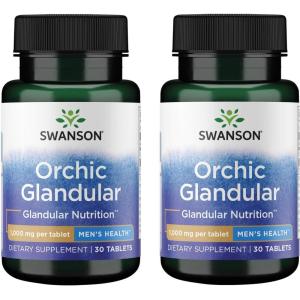 Swanson Orchic Glandular – Men’s Health 1,000 mg 30 Tabs (2 Pack)(30 Count (Pack of 2))
