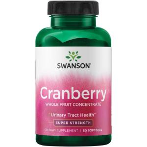 Swanson Super Strength Cranberry Whole Fruit Concentrate 420 Milligrams 60 Sgels(60 Count (Pack of 1))