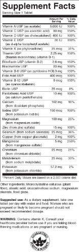 imageSwanson Century Formula Multivitamin Without Iron 130 Tabs