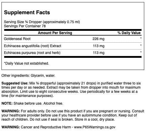 imageSwanson ECHINACEA amp GOLDENSEAL LIQ EXT 2 OZ