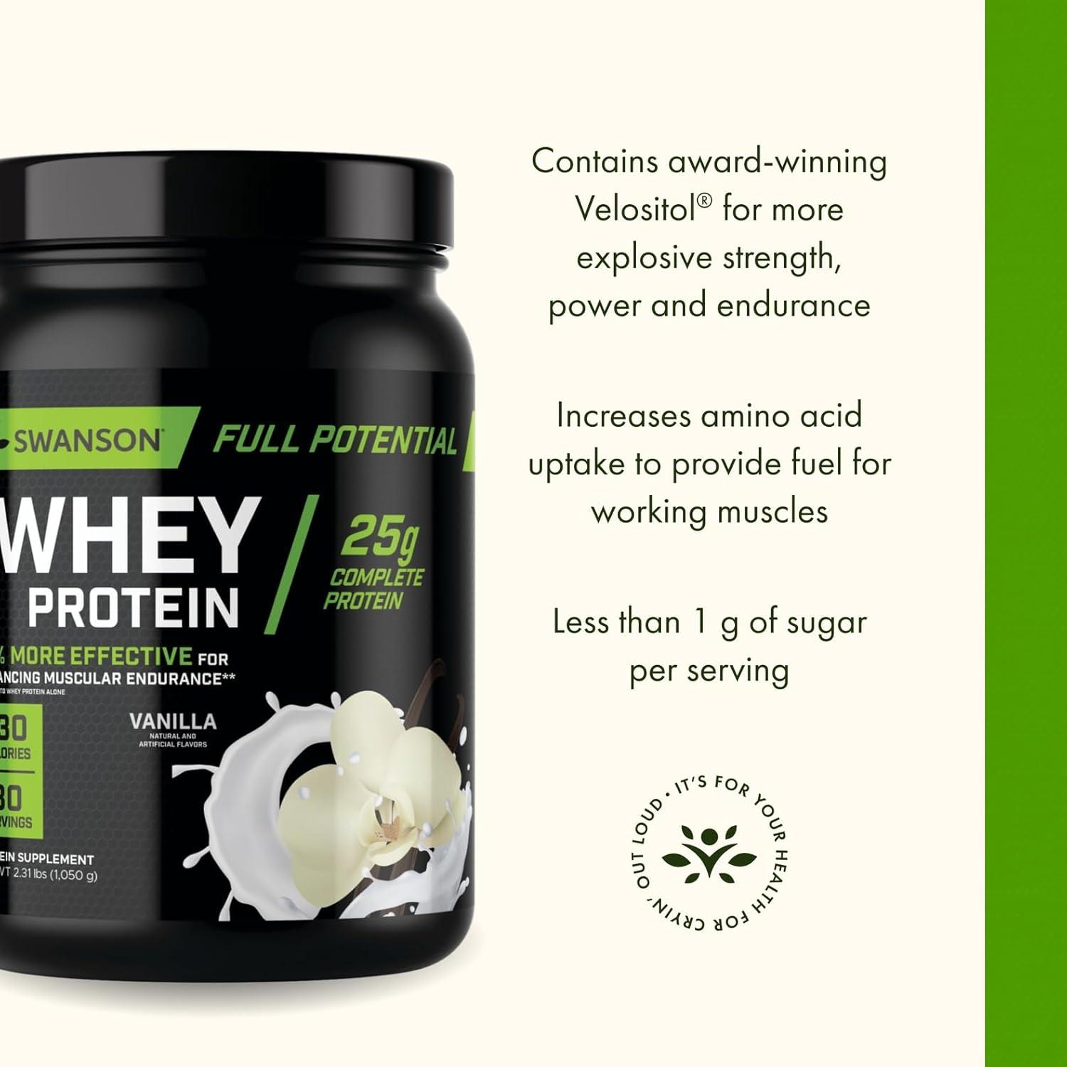 imageSwanson Full Potential Whey Protein  Vanilla
