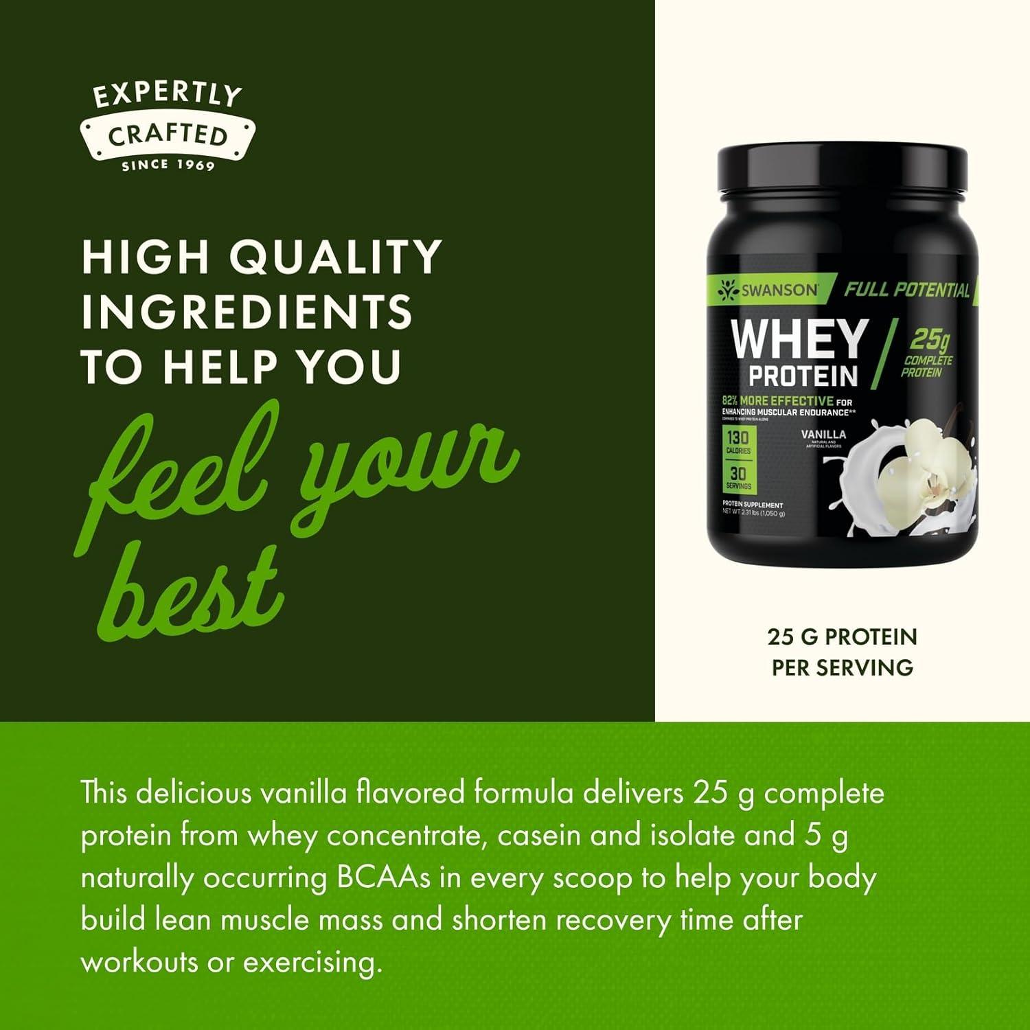 imageSwanson Full Potential Whey Protein  Vanilla