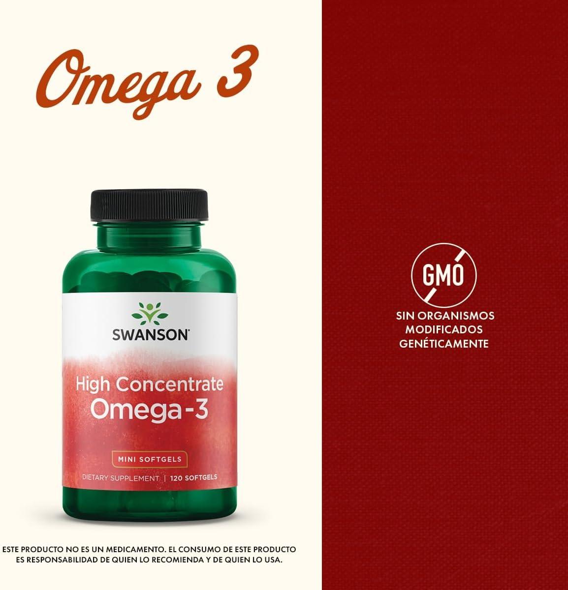 imageSwanson High Concentrate Omega3 Fish Oil  Essential Fatty Acids  120 Softgels 680mg Each