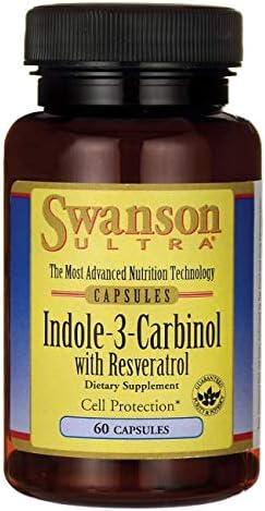 imageSwanson Indole3Carbinol with Resveratrol  I3C Supplement Promoting Cellular Protection  Natural Supplement to Help Maintain Healthy Hormone Balance  60 Capsules 200mg Each60 Count Pack of 2