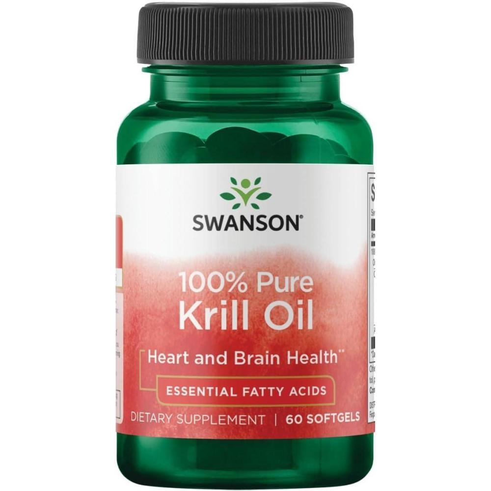 imageSwanson 100 Pure Krill Oil 500 Milligrams 60 Sgels