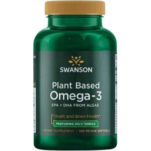 Swanson Plant Based Omega-3 300 Milligrams 120 Veg Sgels Fish Oil