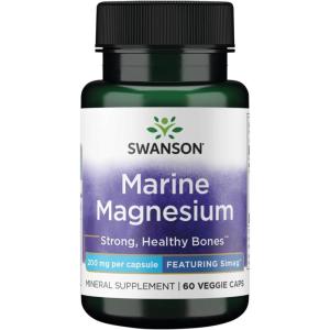 Swanson Simag Marine Magnesium 200 Milligrams Elemental 200 Milligrams 60 Veg Capsules