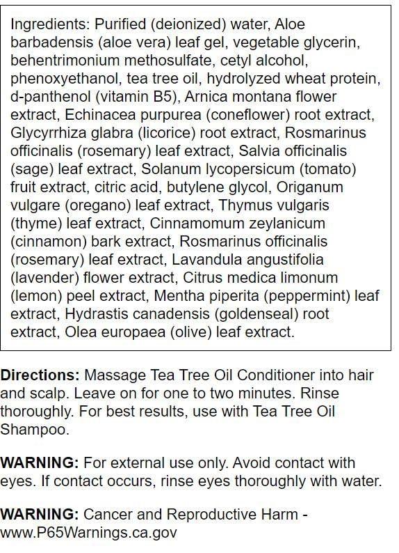 imageSwanson Tea Tree Oil Conditioner 16 fl Ounce 1 pt 473 ml Liquid