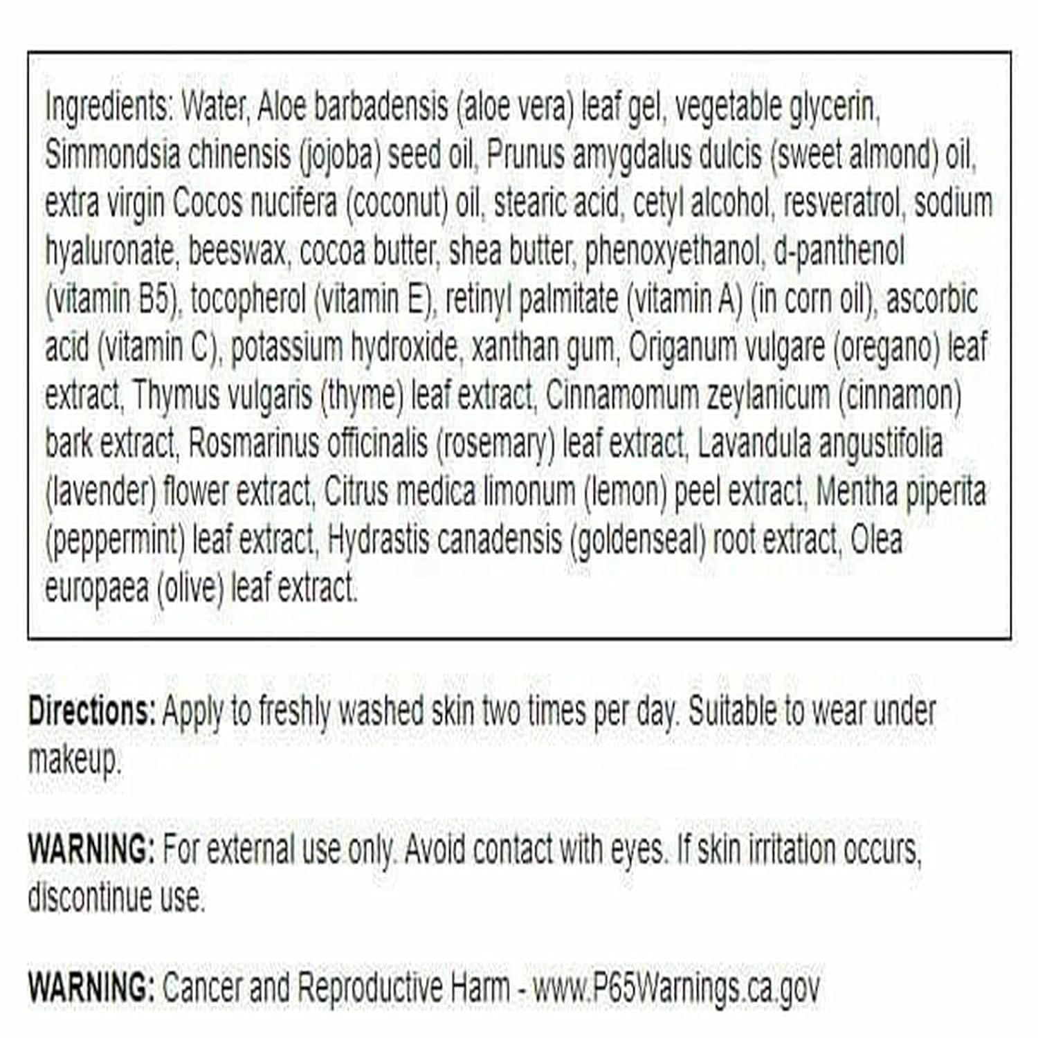 imageSwanson Resveratrol Wrinkle Cream with Hyaluronic Acid 2 fl Ounce 59 ml HealthyAging Cream for Smooth YouthfulLooking Skin