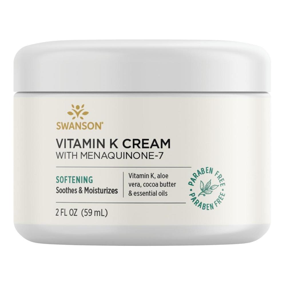 imageSwanson Vitamin K Cream with Menaquinone72 fl Ounce 59 ml Nourishing Cream for Skin Health and Vibrance2 Fl Oz Pack of 1