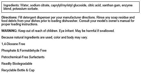 imageSwanson EcoFriendly Automatic Dishwasher Gel 40 fl Ounce 12 L Liquid
