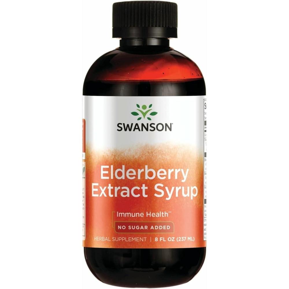 imageSwanson Elderberry Extract Syrup 8 fl Ounce 237 ml Liquid