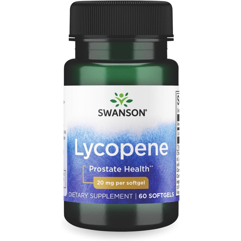 imageSwanson LycopeneNatural Mens Health Supplement Promoting Prostate amp Heart Health Supports Blood Pressure Within a Normal Range 60 Softgels60 Count Pack of 1