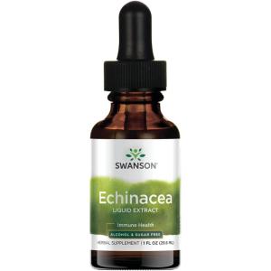 Swanson Echinacea Liquid Extract (Alcohol and Sugar-Free) 1 fl Ounce (29.6 ml) Liquid
