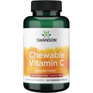 Swanson Sugar-Free Chewable Vitamin C Cherry 60 Chwbls