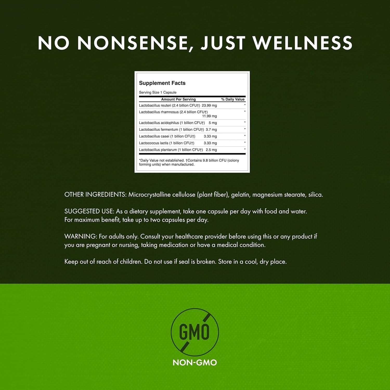 imageSwanson FemFlora Feminine Probiotic Supplement Supporting Flora of The Mouth GI Tract and Vagina Probiotics for Women with 9 Billion CFU Per Capsule 60 Capsules 2 Pack60 Count Pack of 4