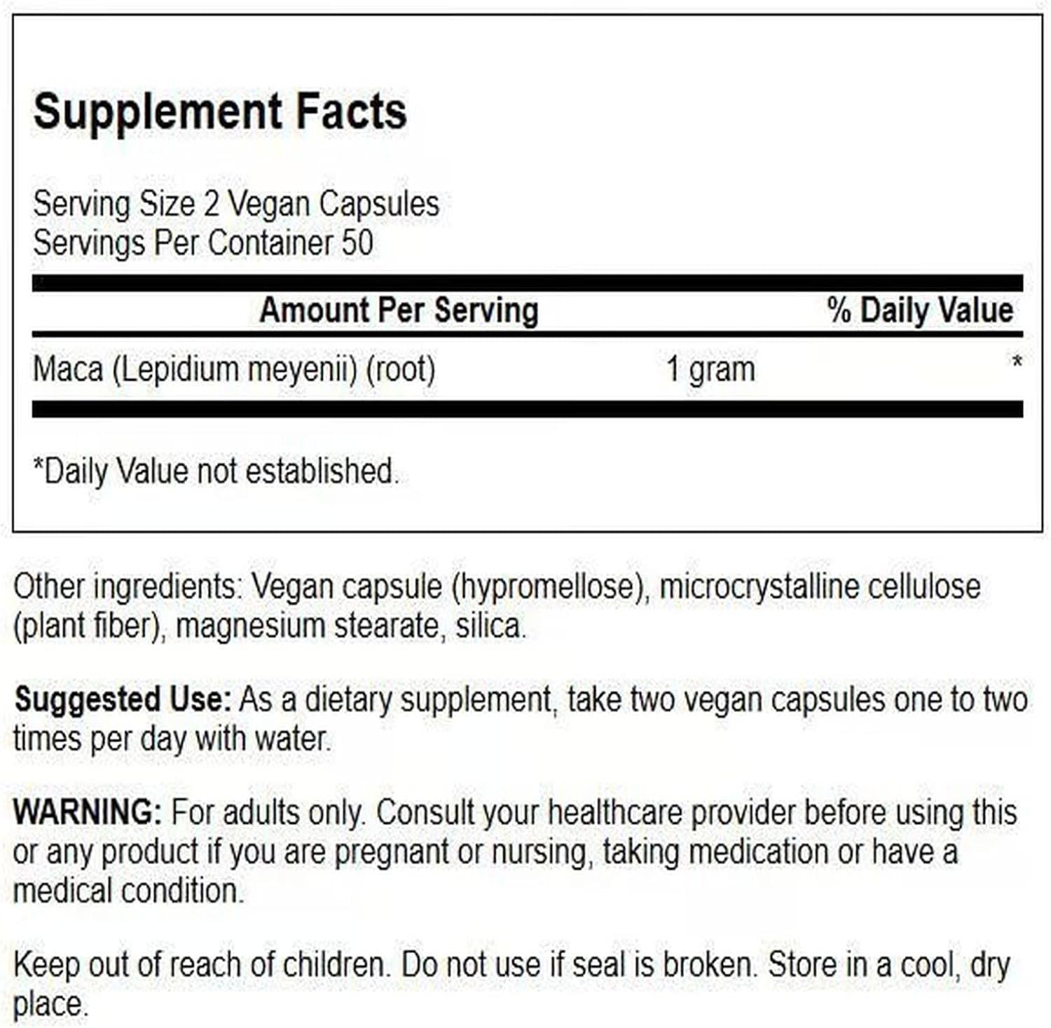imageSwanson Maca 500 Milligrams 100 Capsules