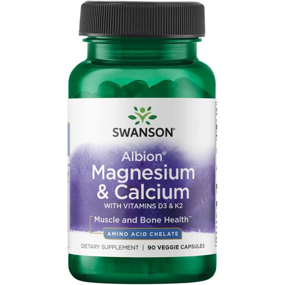 imageSwanson Albion Chelated Magnesium amp Calcium 21 90 Veg Capsules