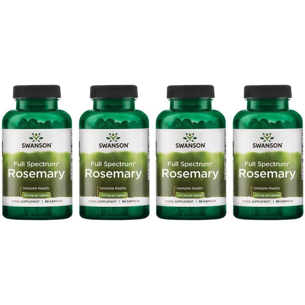 imageSwanson Full Spectrum Rosemary Herbal Supplement Promoting Immune Health Support Natural Formula to Help Defend The Body amp Support Overall Wellness 90 Capsules 400mg Each90 Count Pack of 4