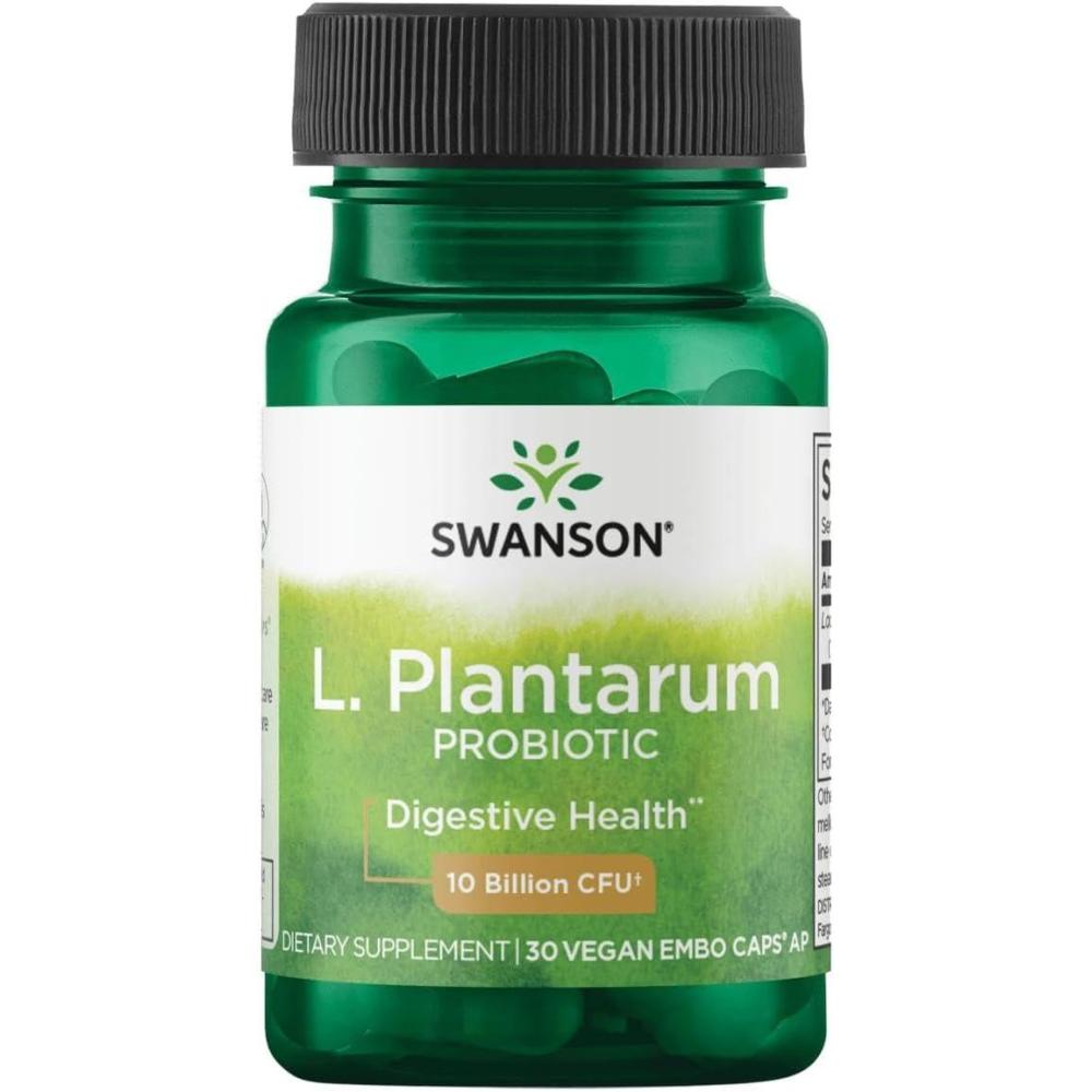 imageSwanson L Plantarum Digestive Supplement Promoting Gastrointestinal Balance amp Bowel Regularity Natural Formula to Help Reduce Bloating 30 Veggie Capsules30 Count Pack of 1
