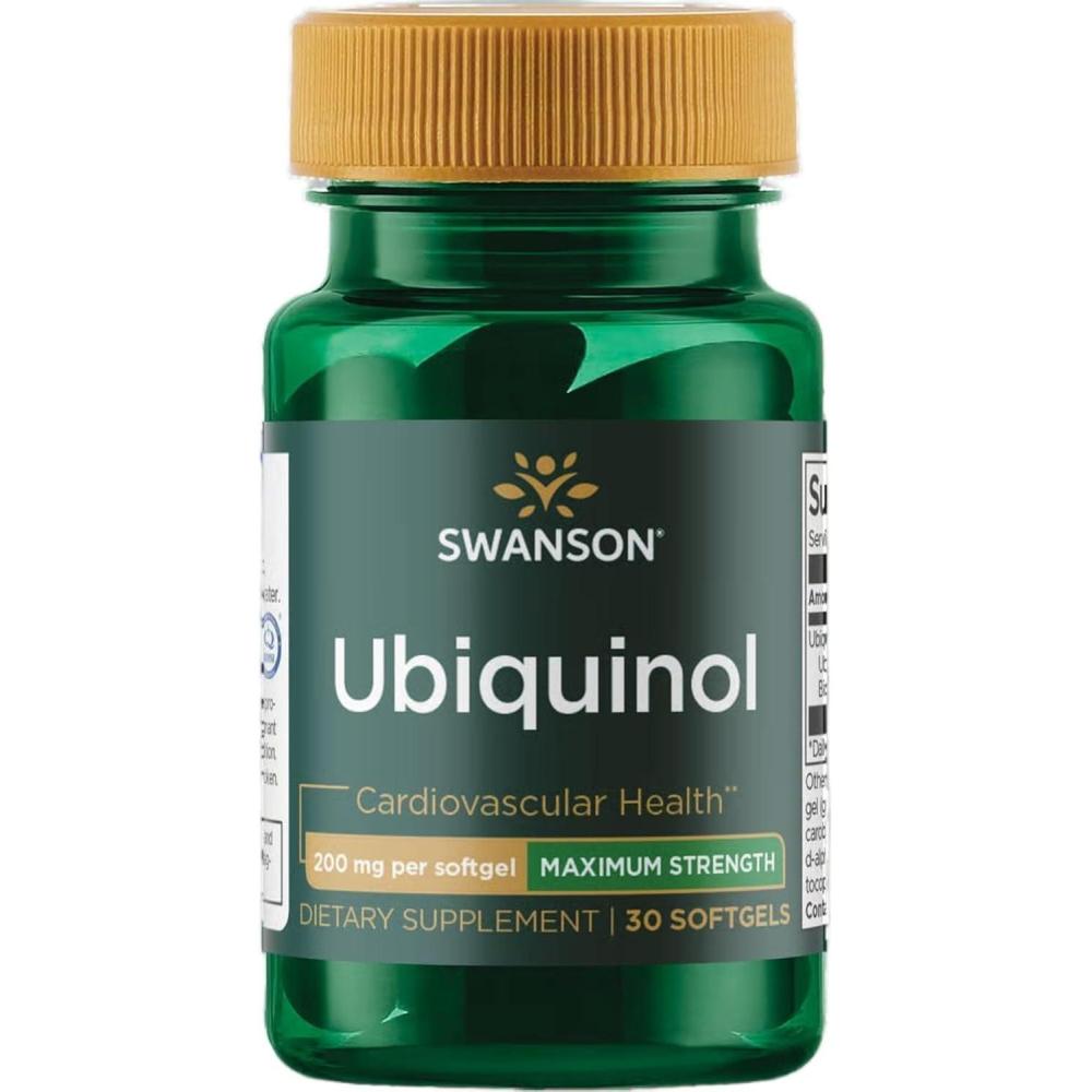 imageSwanson Maximum Strength Ubiquinol 200 Milligrams 30 Sgels