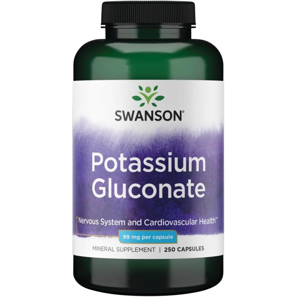 imageSwanson Potassium Gluconate 99 Milligrams 250 Capsules