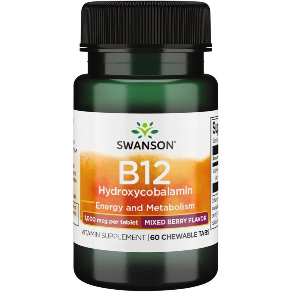 imageSwanson Supplemelts Vitamin B12 1000 mcg 60 Chwbls