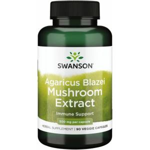 Swanson Agaricus Blazei Mushroom Extract 500 Mg 90 Caps(90 Count (Pack of 1))