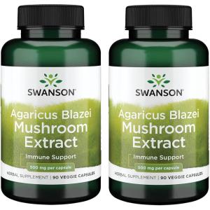 Swanson Agaricus Blazei Mushroom Extract 500 Mg 90 Caps(90 Count (Pack of 2))