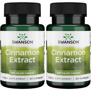 Swanson Cinnamon Extract (250mg, 90 Capsules) (2 Pack)