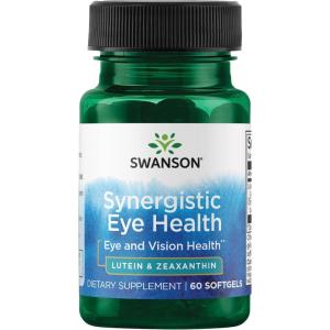 Swanson Lutein & Zeaxanthin Synergistic Eye Health Vision Retina Macula Supplement (Lutein 20 mg & OmniXan Zeaxanthin 2 mg) 60 Softgels Sgels(60 Count (Pack of 1))