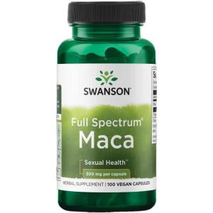 Swanson Maca 500 Milligrams 100 Capsules