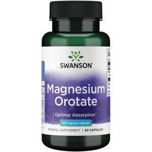 Swanson Magnesium Orotate 40 Milligrams 60 Capsules