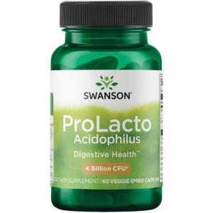 Swanson Prolacto Acidophilus 4 Billion Cfu 60 Veg Capsules