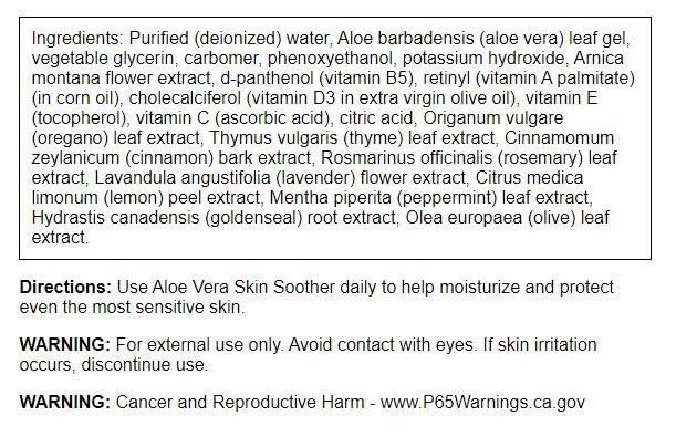 imageSwanson Aloe Vera Skin Soother 4 fl Ounce 118 ml Gel
