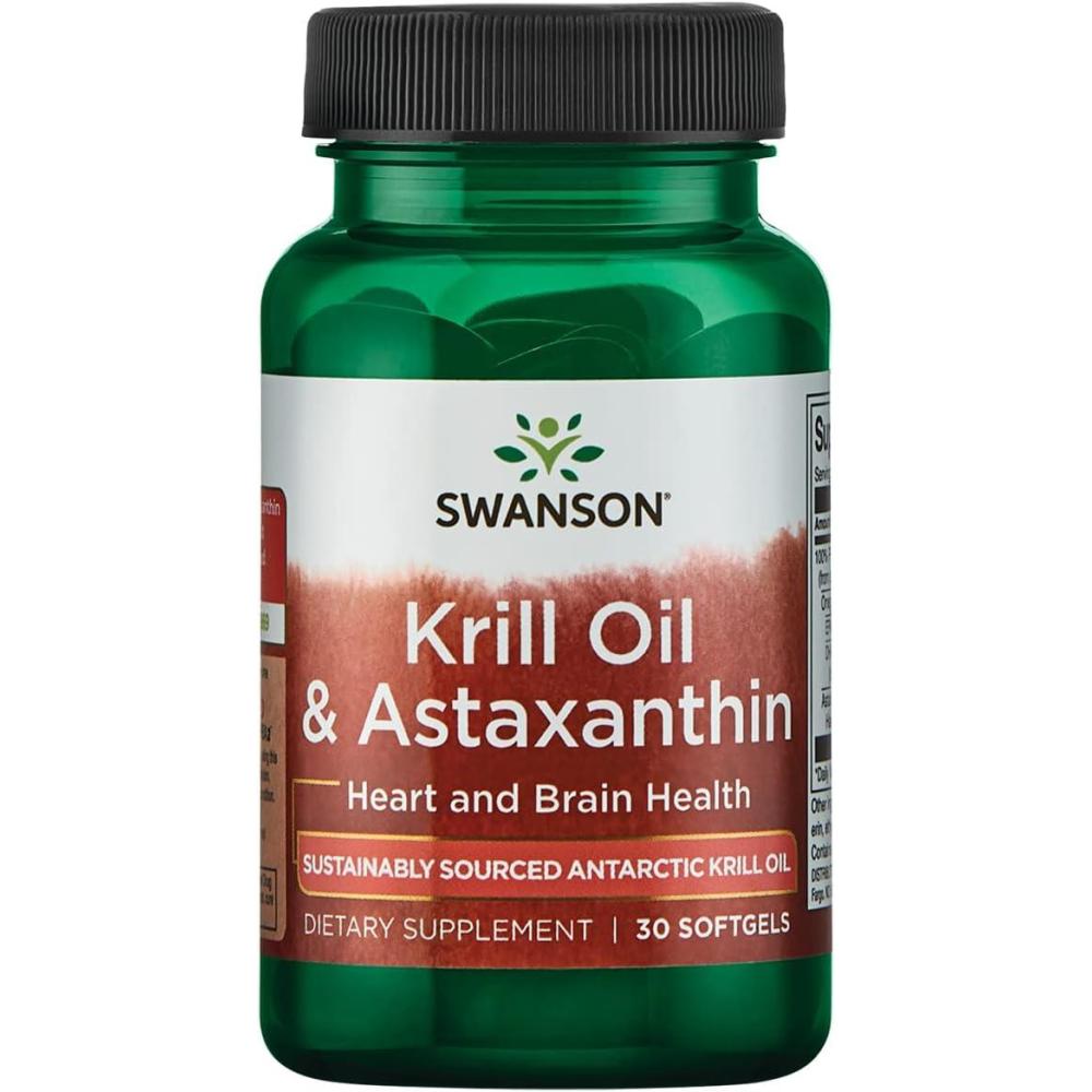 imageSwanson EFA Krill Oil amp ASTAXANTHIN 30 SGELS
