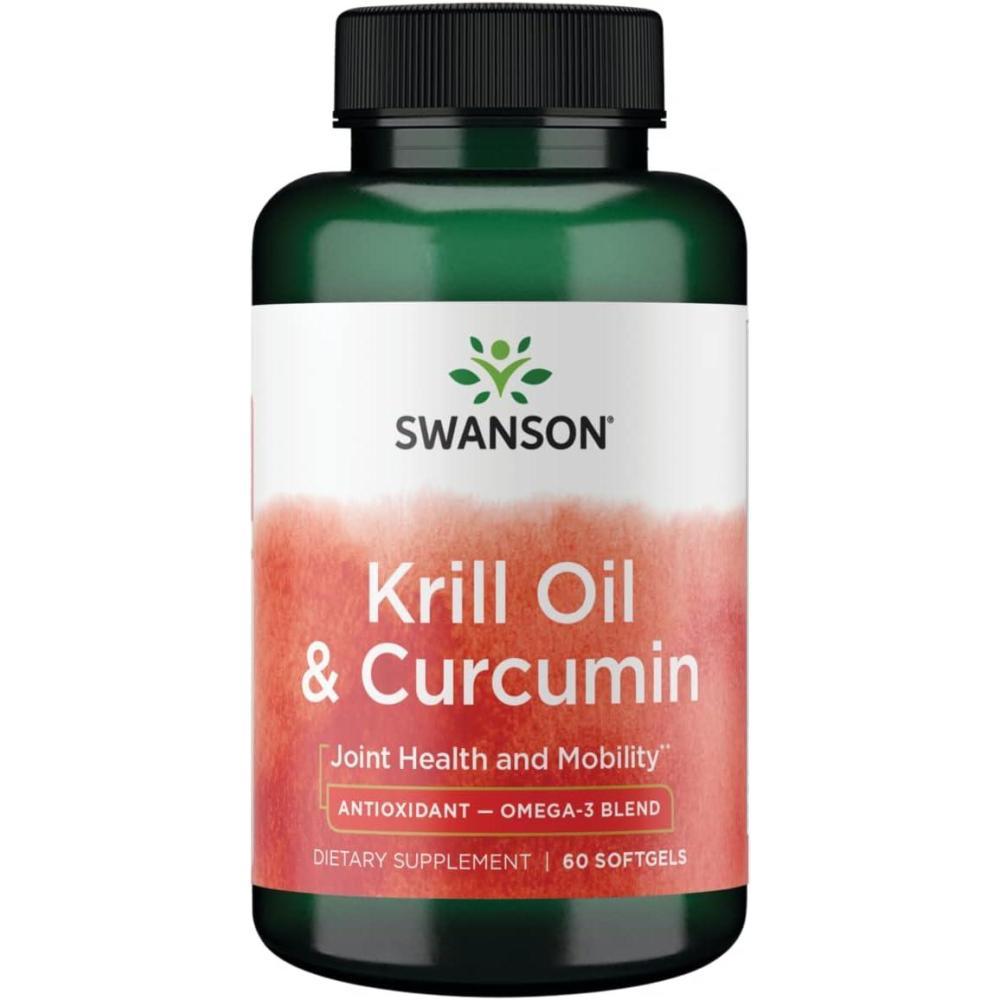 imageSwanson EFA Krill Oil amp Curcumin 60 SGELS