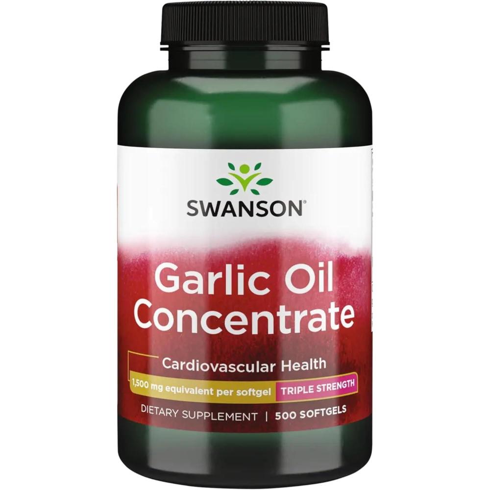 imageSwanson Garlic Oil Equivalent to 1500 Milligrams 500 Sgels