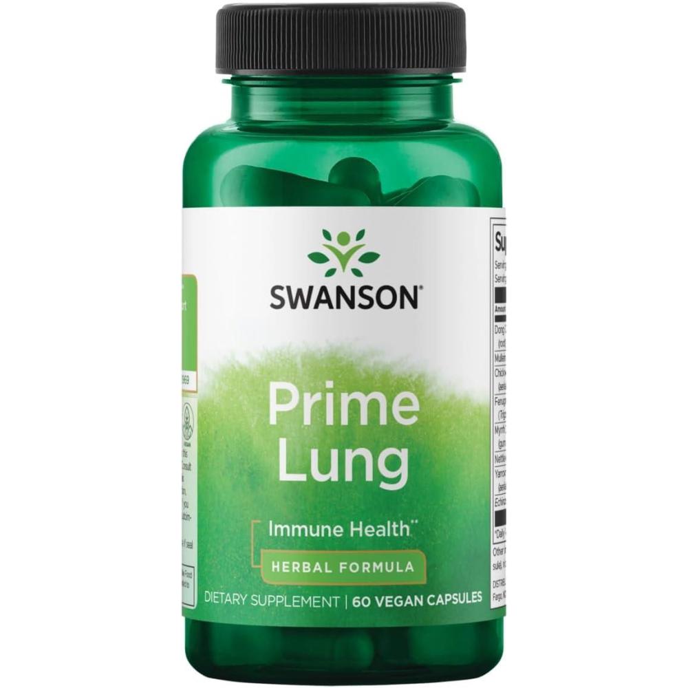 imageSwanson Prime Lung 60 Veg Caps Pack of 260 Count Pack of 1