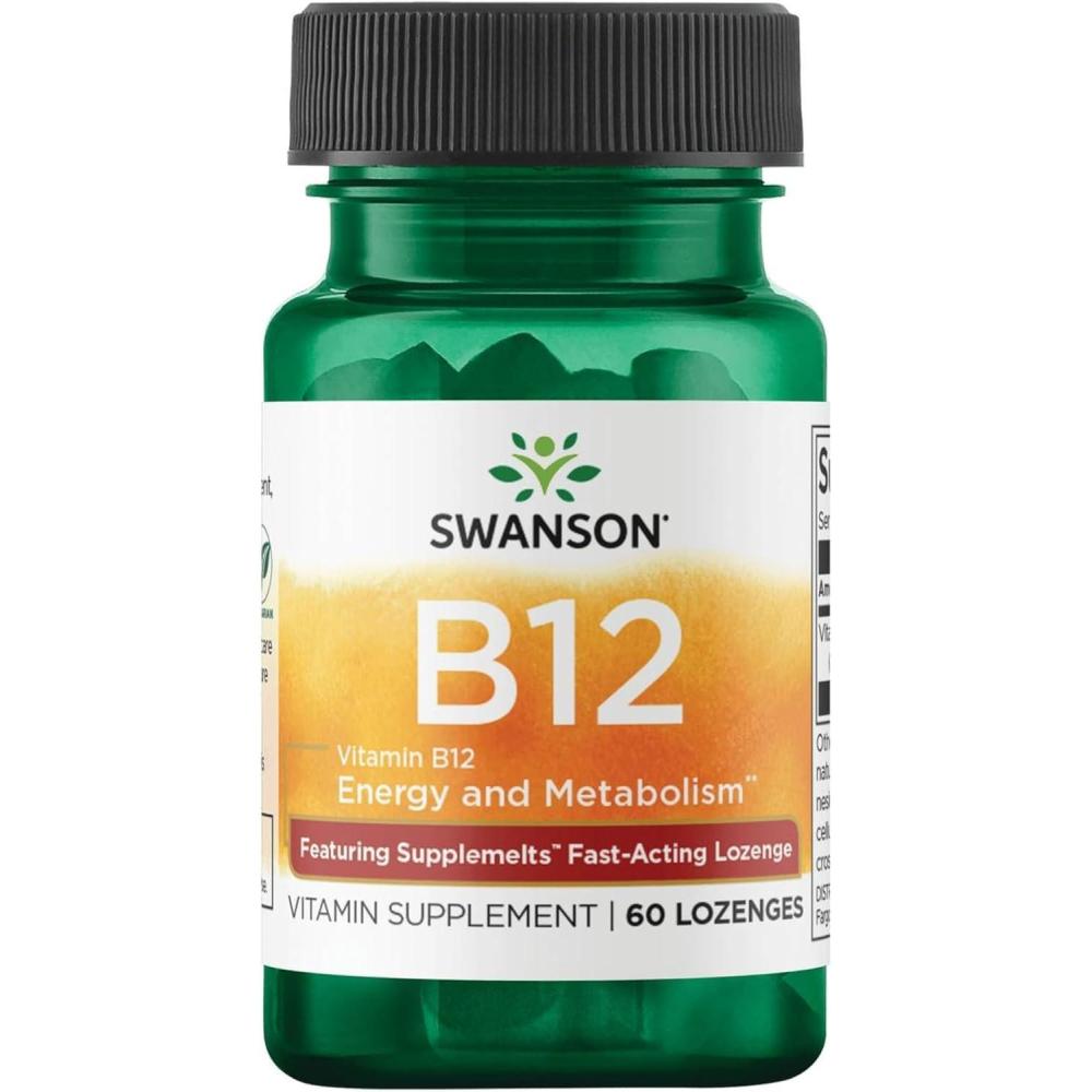imageSwanson Supplemelts Sublingual Vitamin B12 5 Milligrams 60 Tabs