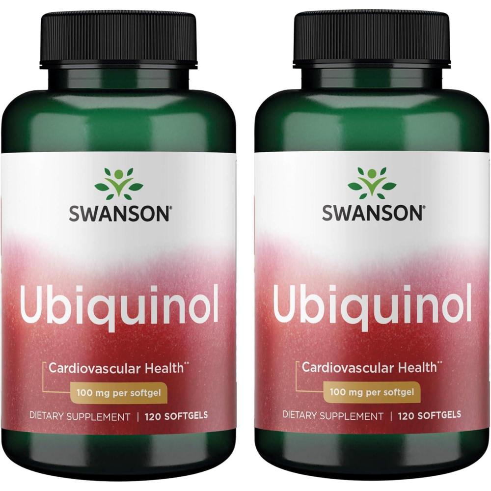 imageSwanson Ubiquinol 100 mg 120 Sgels 2 Pack