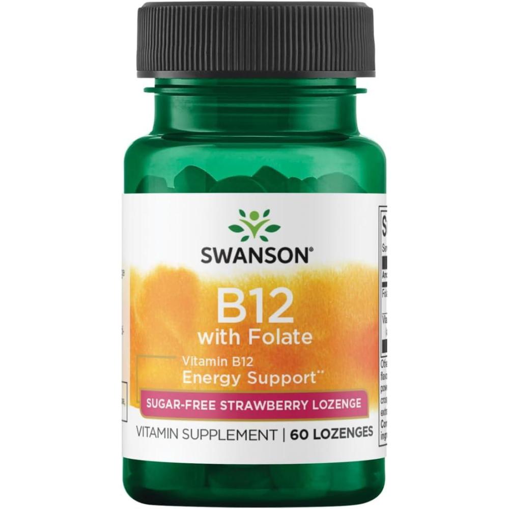 imageSwanson Vitamin B12 with Folic Acid 60 Tabs