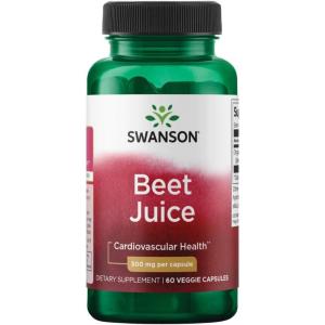 Swanson Made with Organic Beet Juice Freeze Dried 500 Milligrams 60 Veg Capsules(60 Count (Pack of 1))